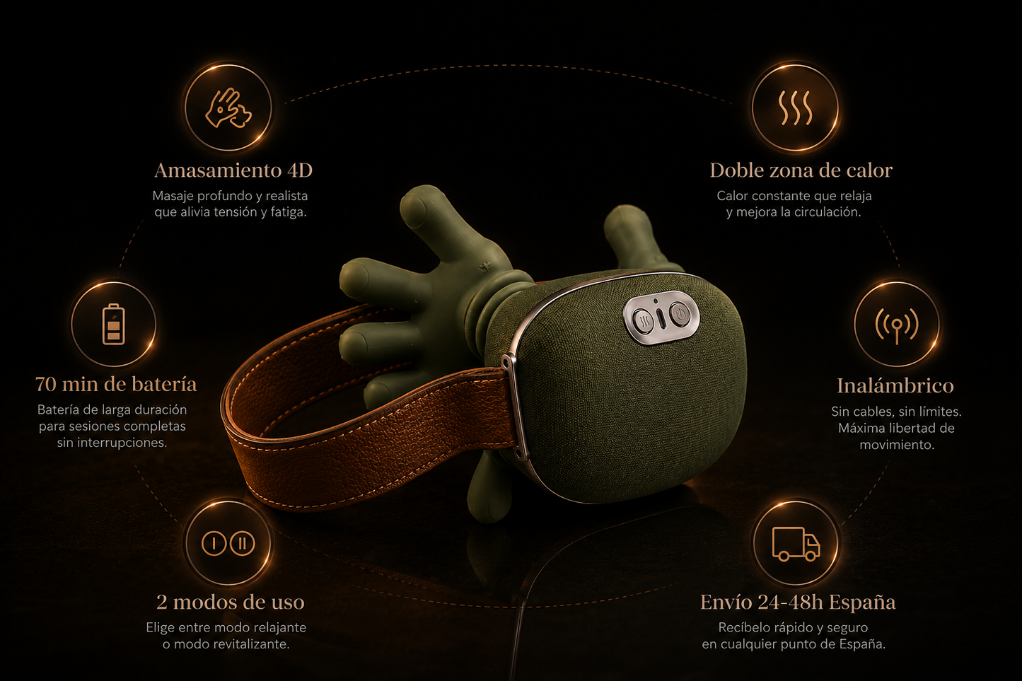 Neck and Shoulder Massager — 4D Kneading with Heat